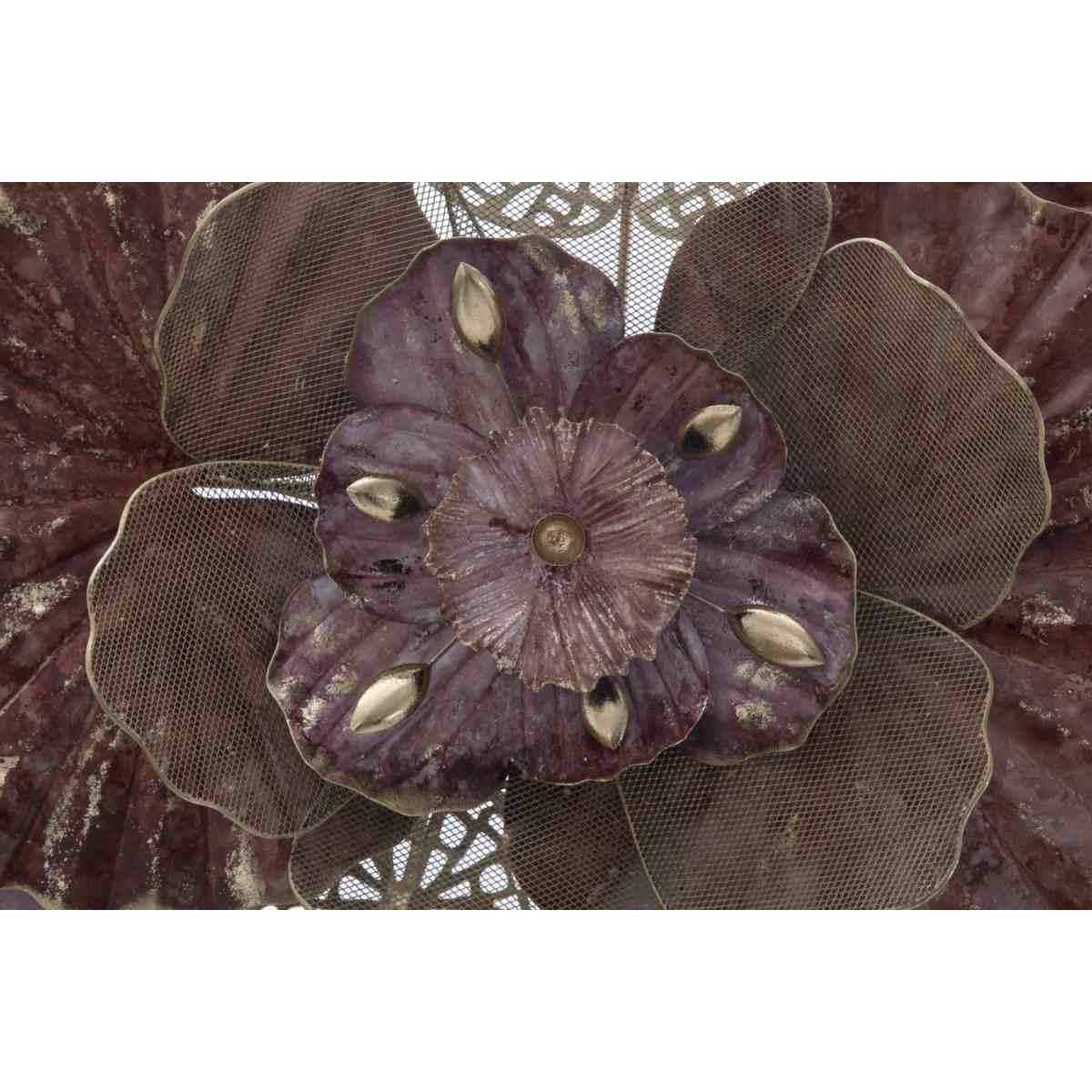 Quadro Pannello In Ferro Flowery cm.118x10x58 |Mauro Ferretti