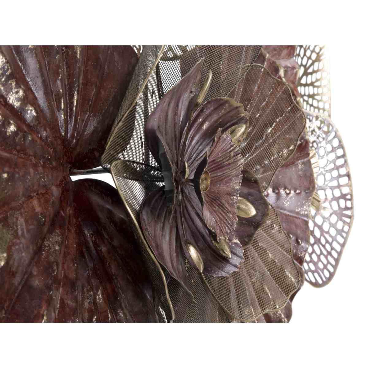 Quadro Pannello In Ferro Flowery cm.118x10x58 |Mauro Ferretti