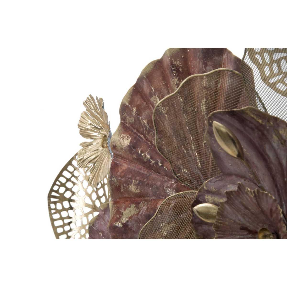 Quadro Pannello In Ferro Flowery cm.118x10x58 |Mauro Ferretti