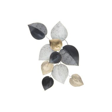 Quadro Pannello In Ferro Half Leaf Mod.B cm.62,5x5,5x40 |Mauro Ferretti