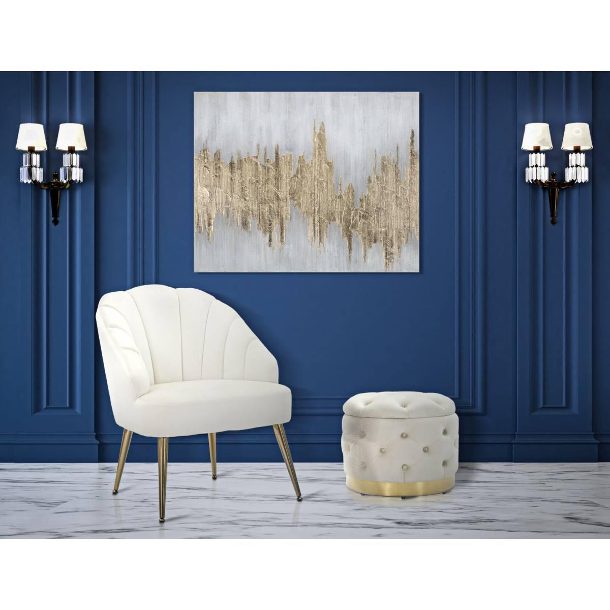Quadro dipinto tela goldage 100 x 2,8 x 80 cm