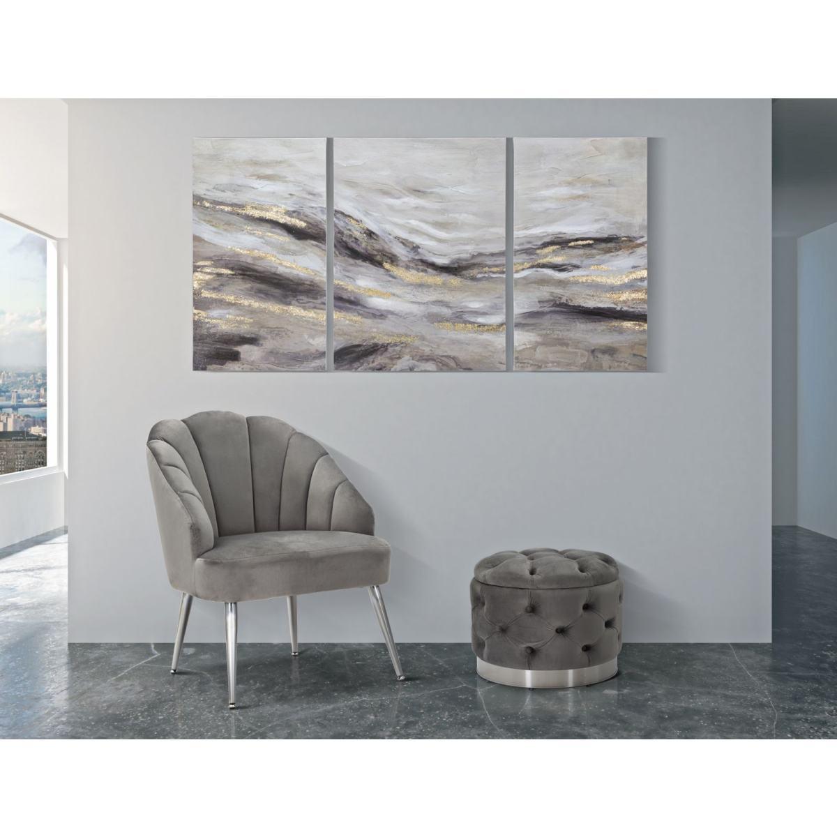 Quadro Dipinto Tela Monty Set 3 Pz cm.45x2,7x80 cm.60x2,7x80 |Mauro Ferretti