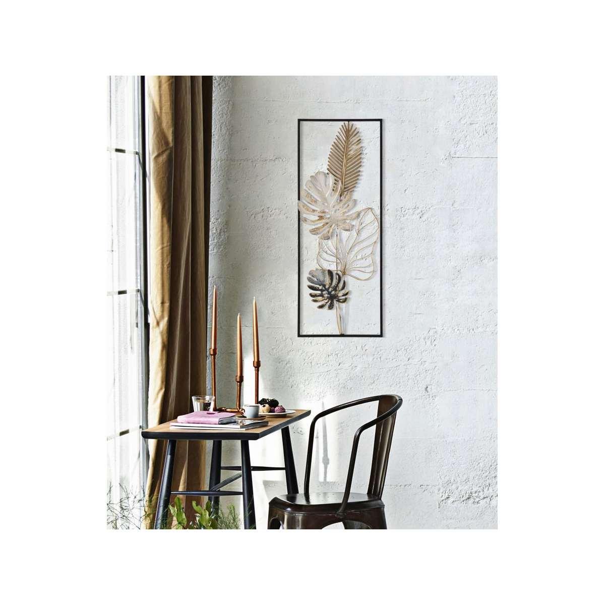 Quadro Pannello In Ferro Palm Mod.B cm.28,5x3x74 |Mauro Ferretti