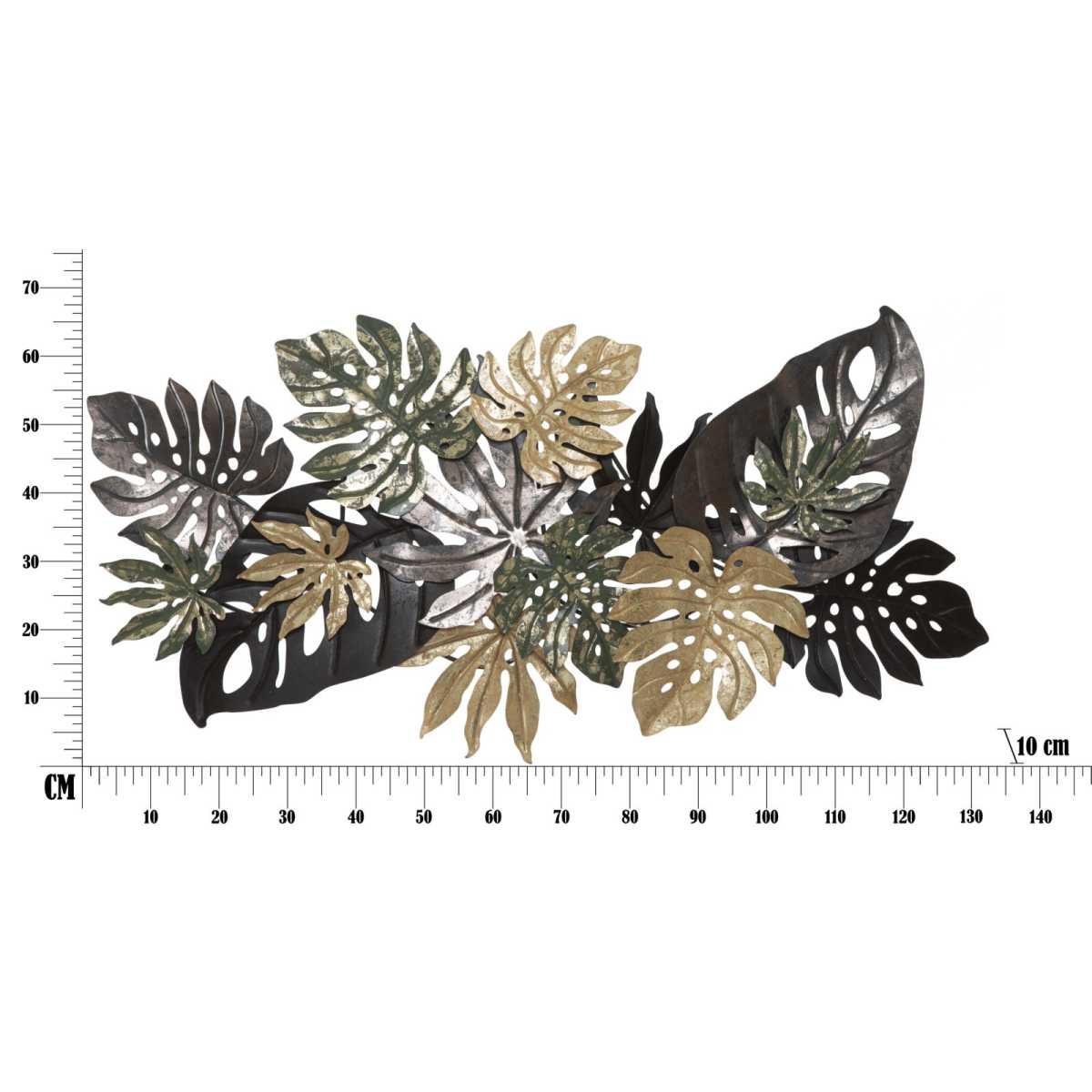 Quadro Pannello In Ferro Antique Leaf cm.133x10x67 |Mauro Ferretti