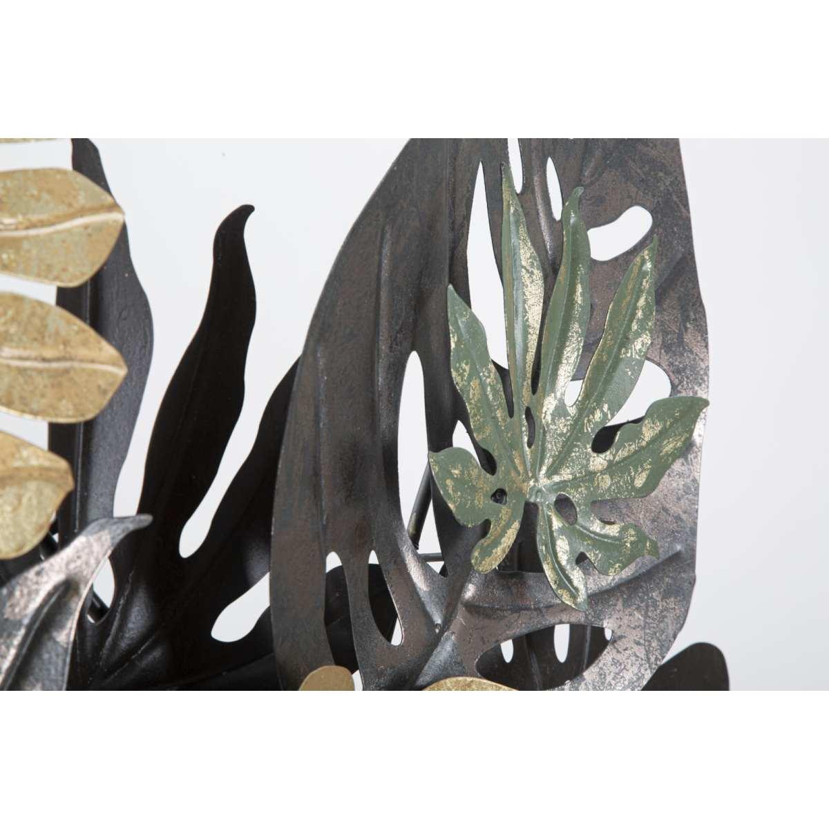 Quadro Pannello In Ferro Antique Leaf cm.133x10x67 |Mauro Ferretti