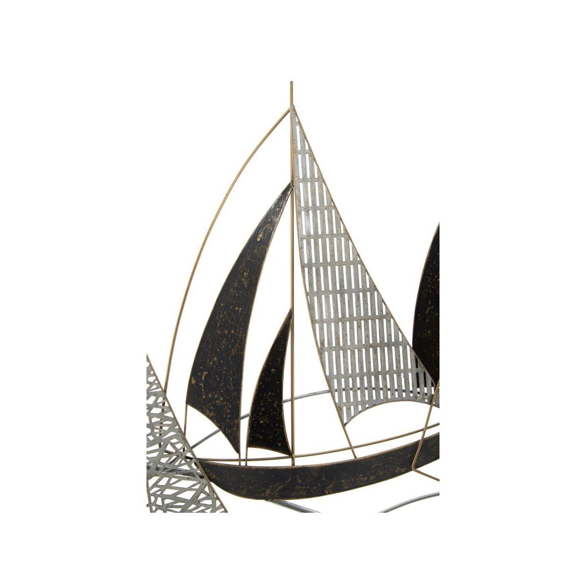 Quadro Pannello In Ferro Veliero cm.91x2,5x55,9 |Mauro Ferretti