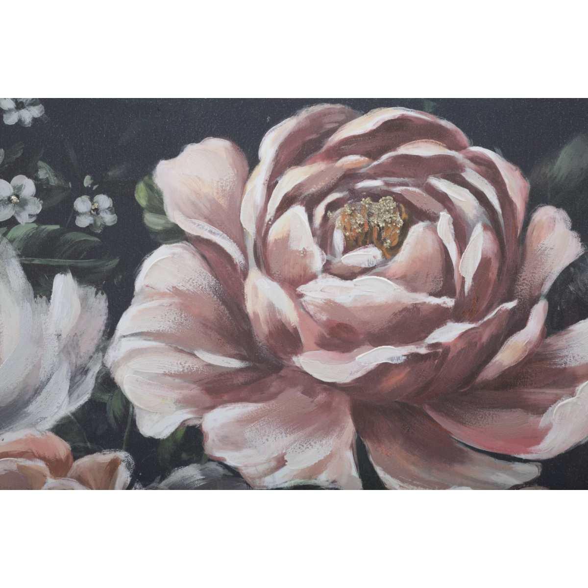 Quadro Dipinto Tela Red Flowy Mod.B cm.120x3,7x60 |Mauro Ferretti