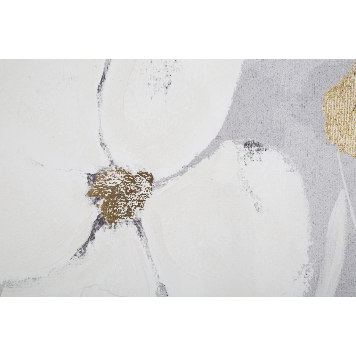 Quadro Stampa Dipinta Flowery cm.80x3x120 |Mauro Ferretti