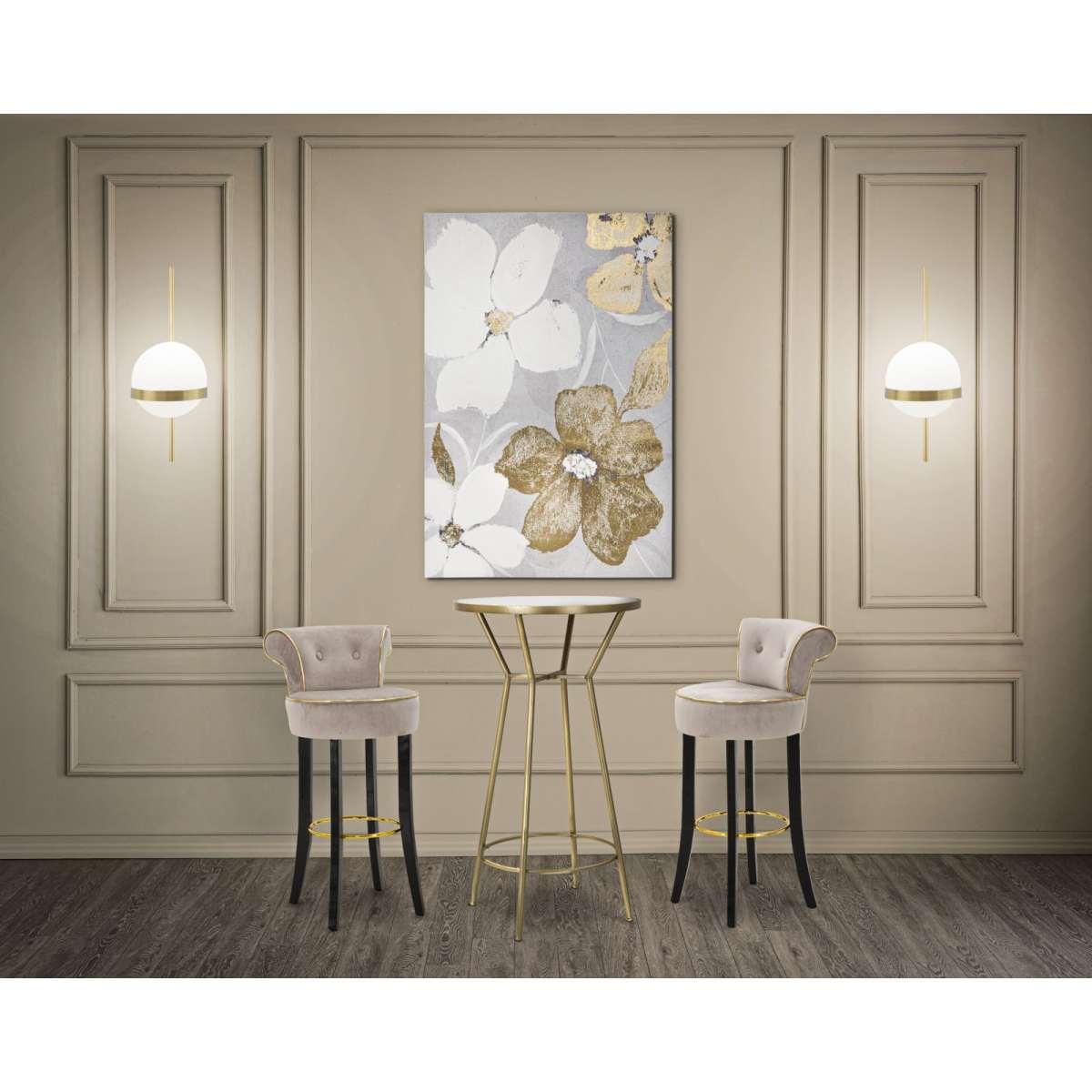 Quadro Stampa Dipinta Flowery cm.80x3x120 |Mauro Ferretti