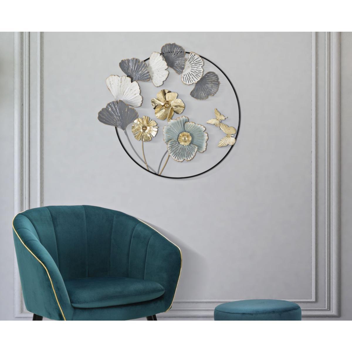 Quadro Pannello In Ferro Campur Round cm.78,5x5x74 |Mauro Ferretti