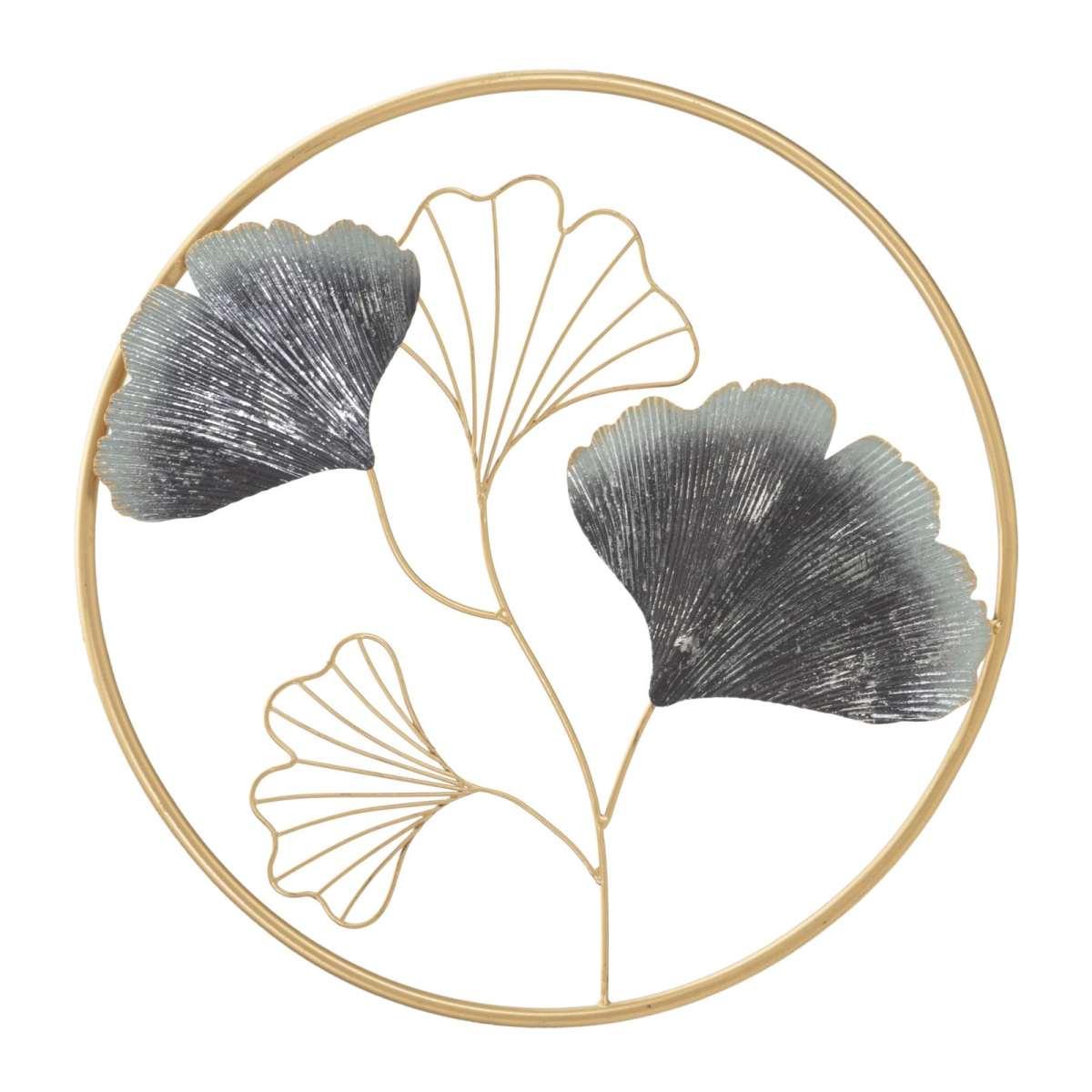 Quadro Pannello In Ferro Flower Simple cm.Ø45,5x3,5 |Mauro Ferretti