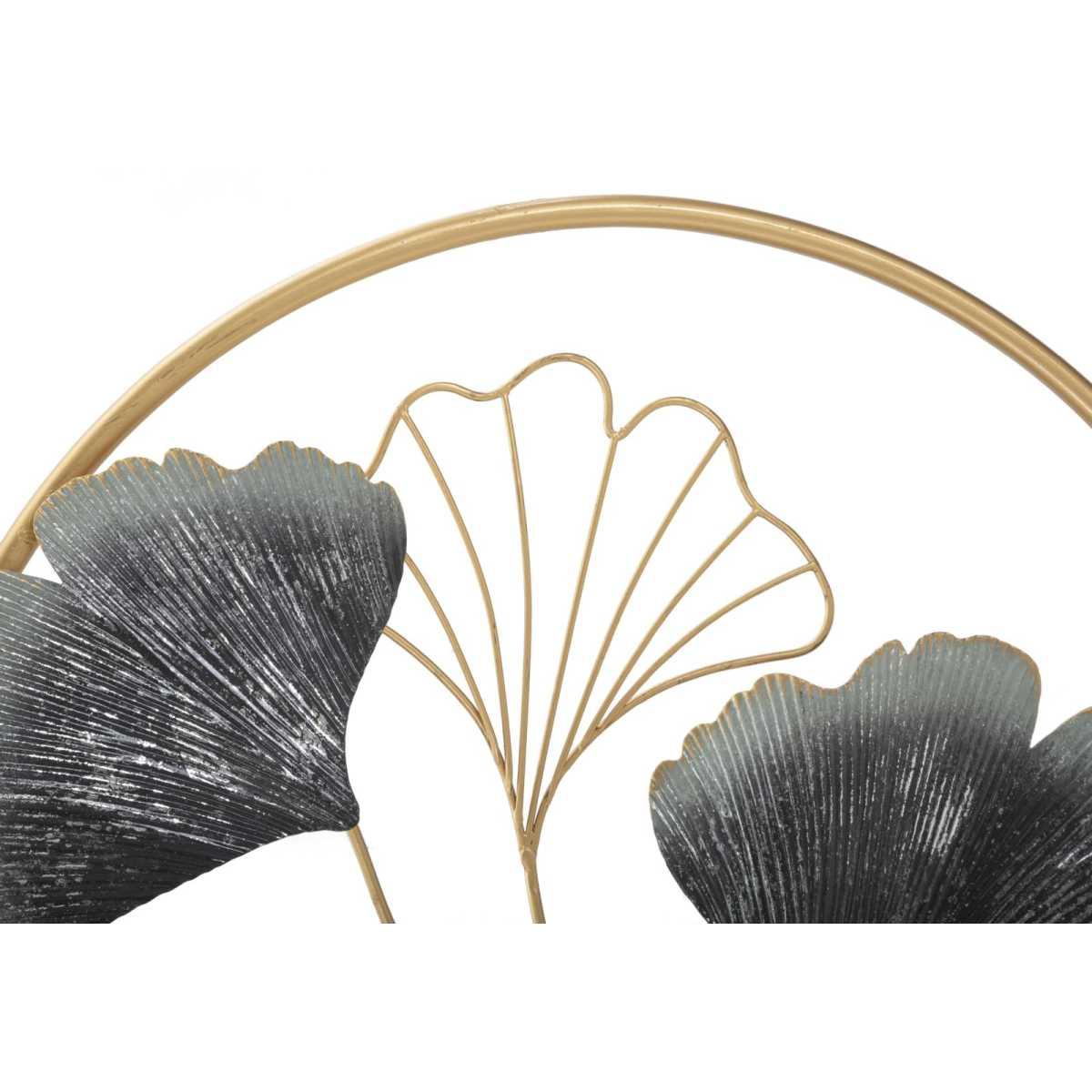 Quadro Pannello In Ferro Flower Simple cm.Ø45,5x3,5 |Mauro Ferretti