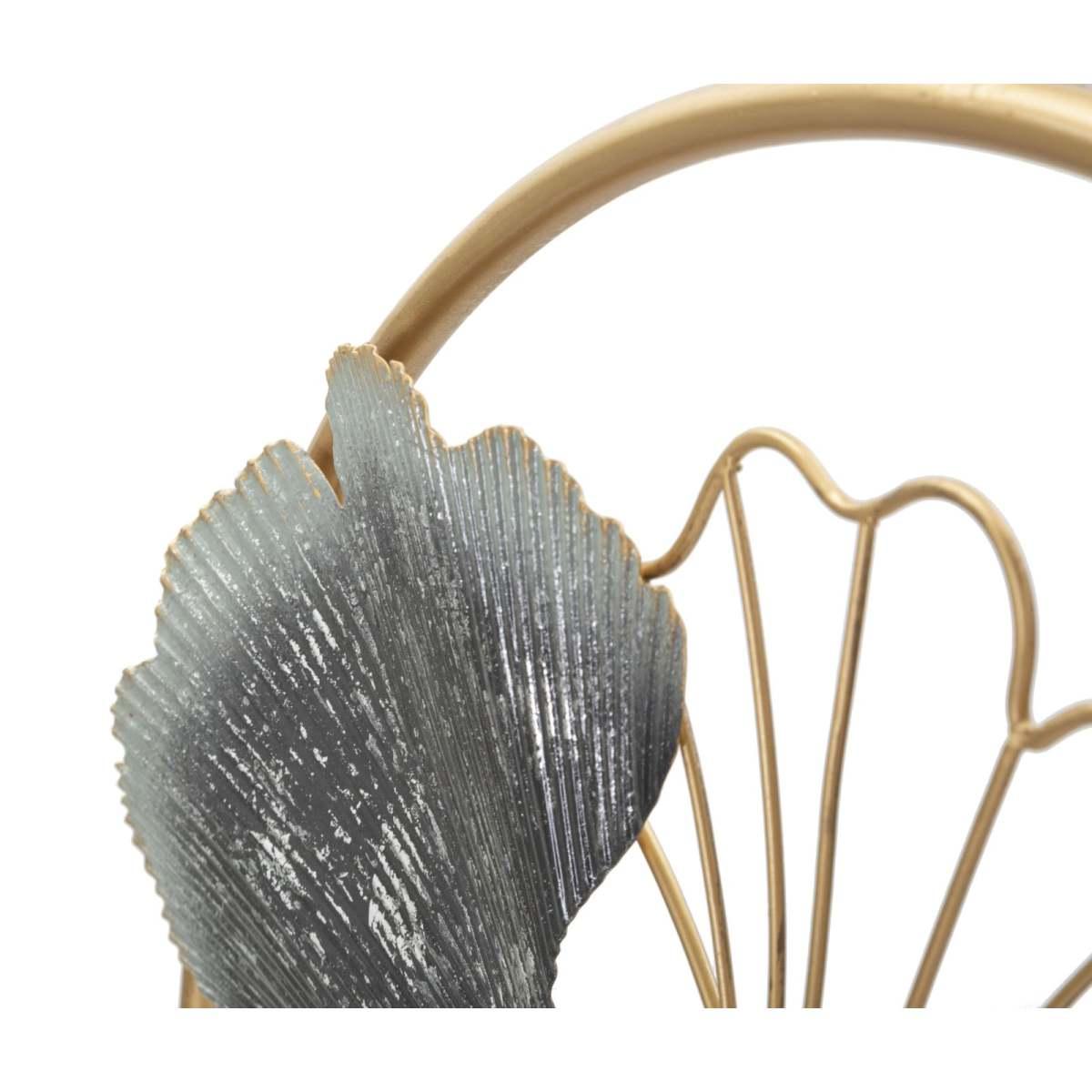 Quadro Pannello In Ferro Flower Simple cm.Ø45,5x3,5 |Mauro Ferretti