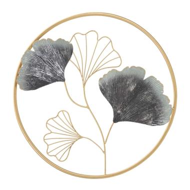 Quadro Pannello In Ferro Flower Simple cm.Ø45,5x3,5 |Mauro Ferretti