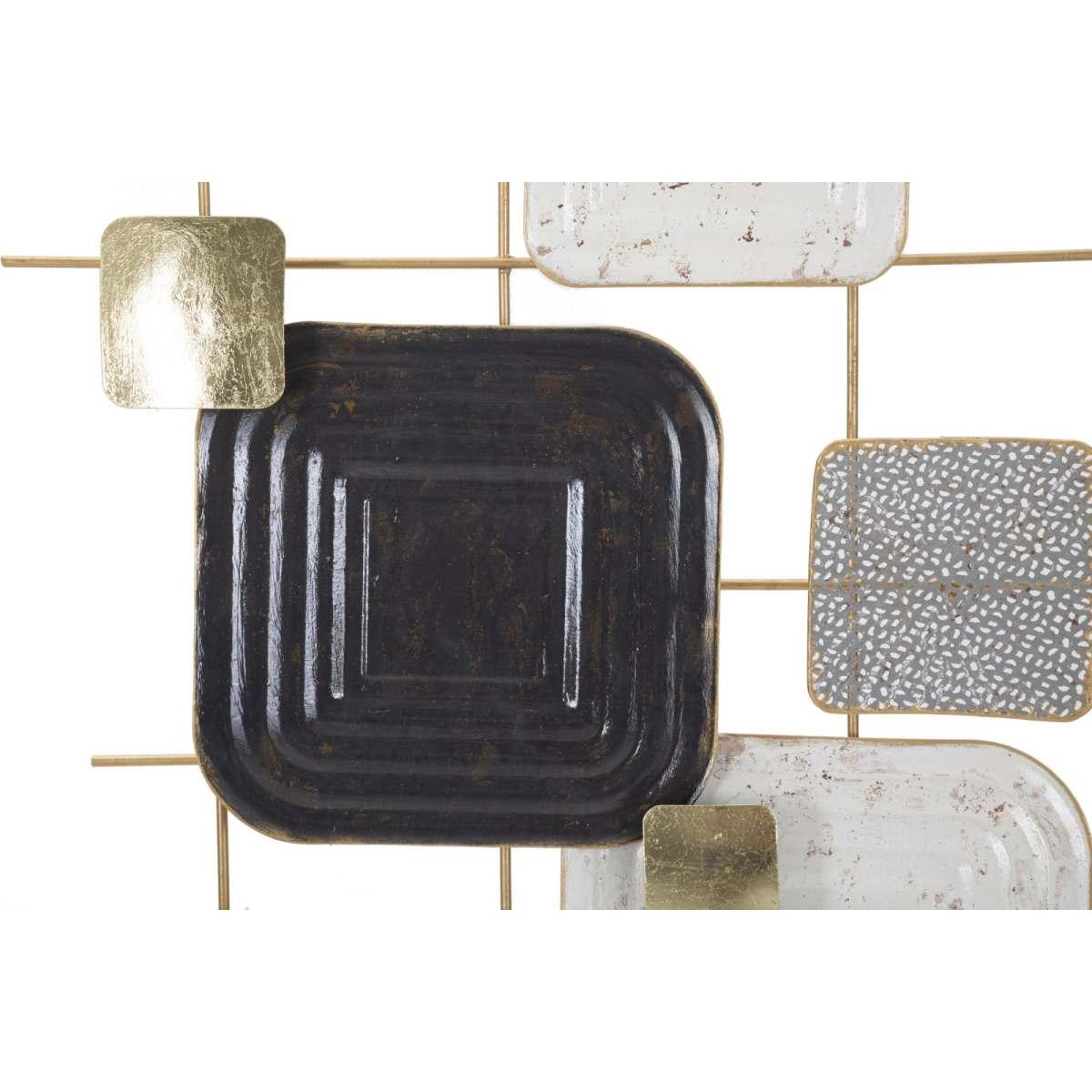 Quadro Pannello In Ferro Cubes cm.80x5x80 |Mauro Ferretti