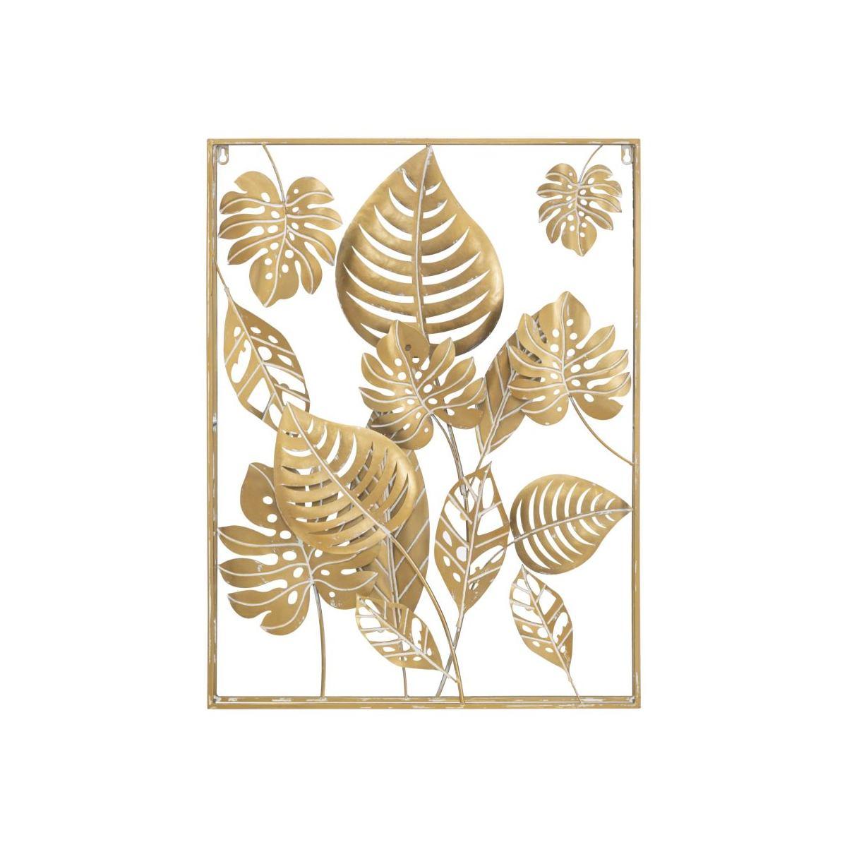 Quadro Pannello In Ferro Jungle Ret. cm.60x80x6.5 |Mauro Ferretti