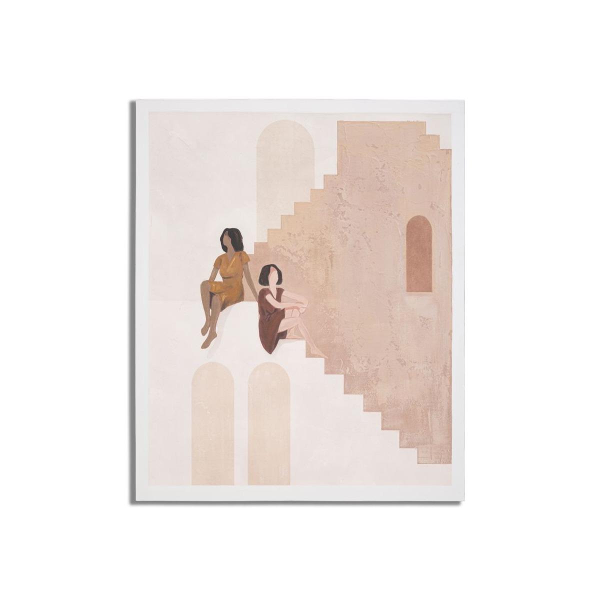 Quadro Dipinto Tela Lady Mod.B cm.80x3,7x100 |Mauro Ferretti