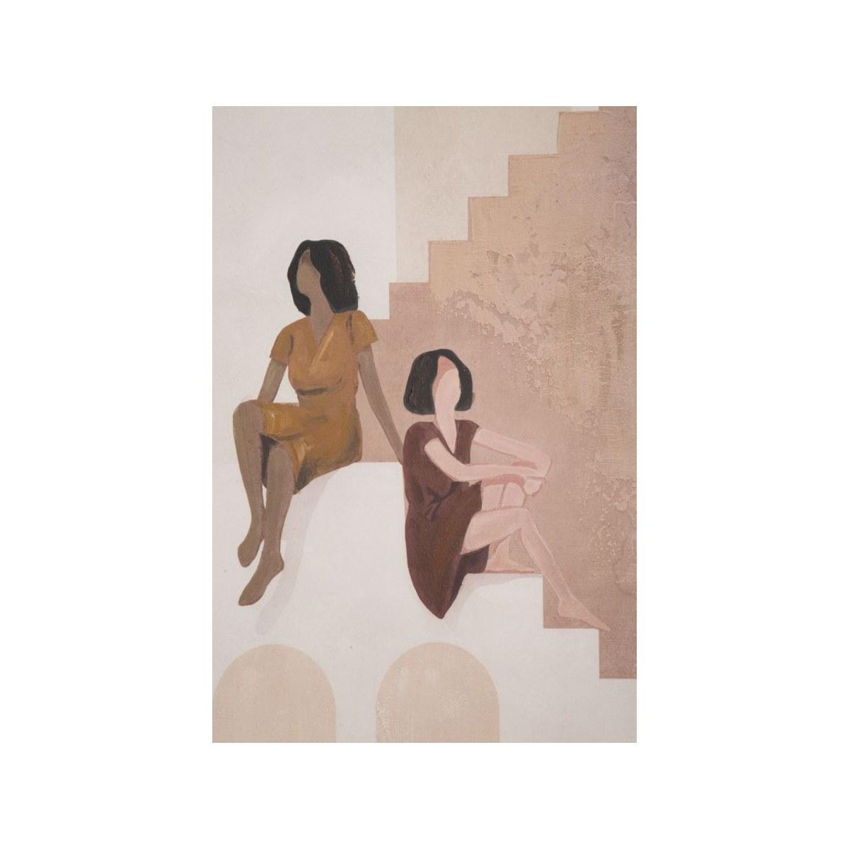 Quadro Dipinto Tela Lady Mod.B cm.80x3,7x100 |Mauro Ferretti