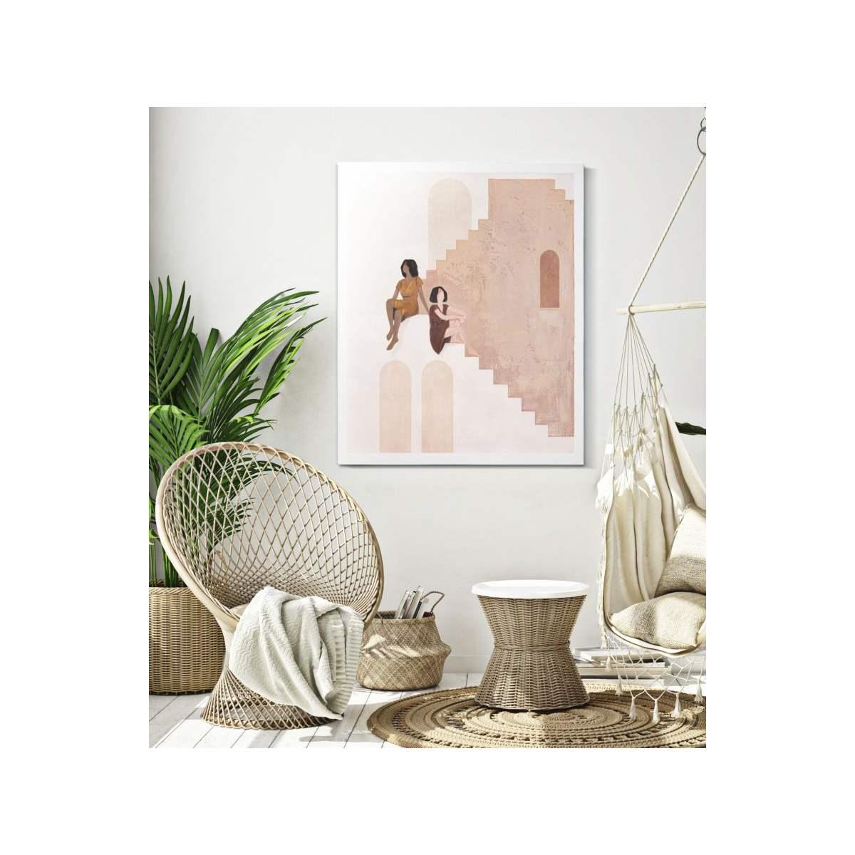 Quadro Dipinto Tela Lady Mod.B cm.80x3,7x100 |Mauro Ferretti