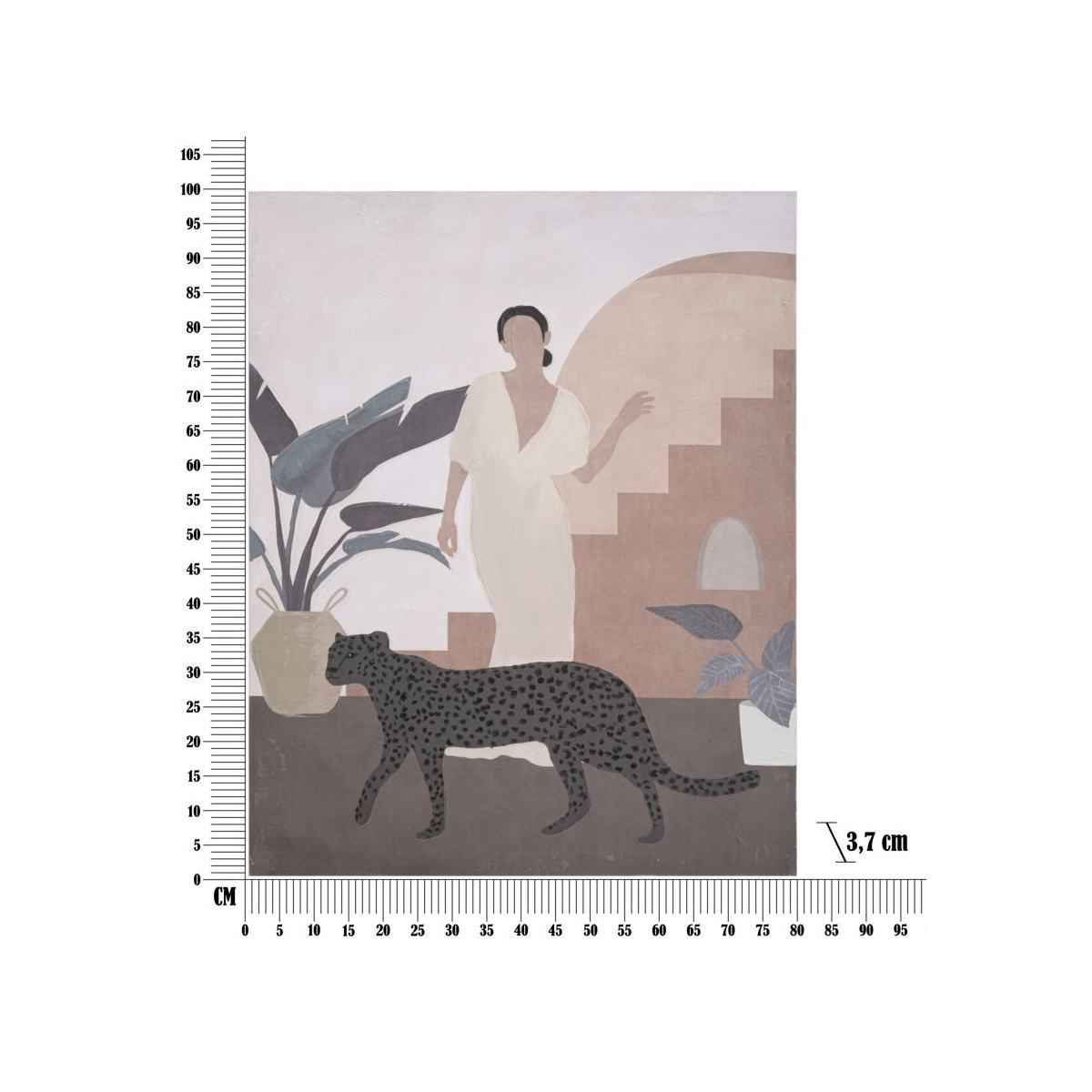 Quadro Dipinto Tela Lady Mod.C cm.80x3,7x100 |Mauro Ferretti