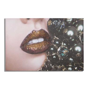 Quadro Stampa Su Tela Beautiful Lips cm.120x3,8x80 |Mauro Ferretti