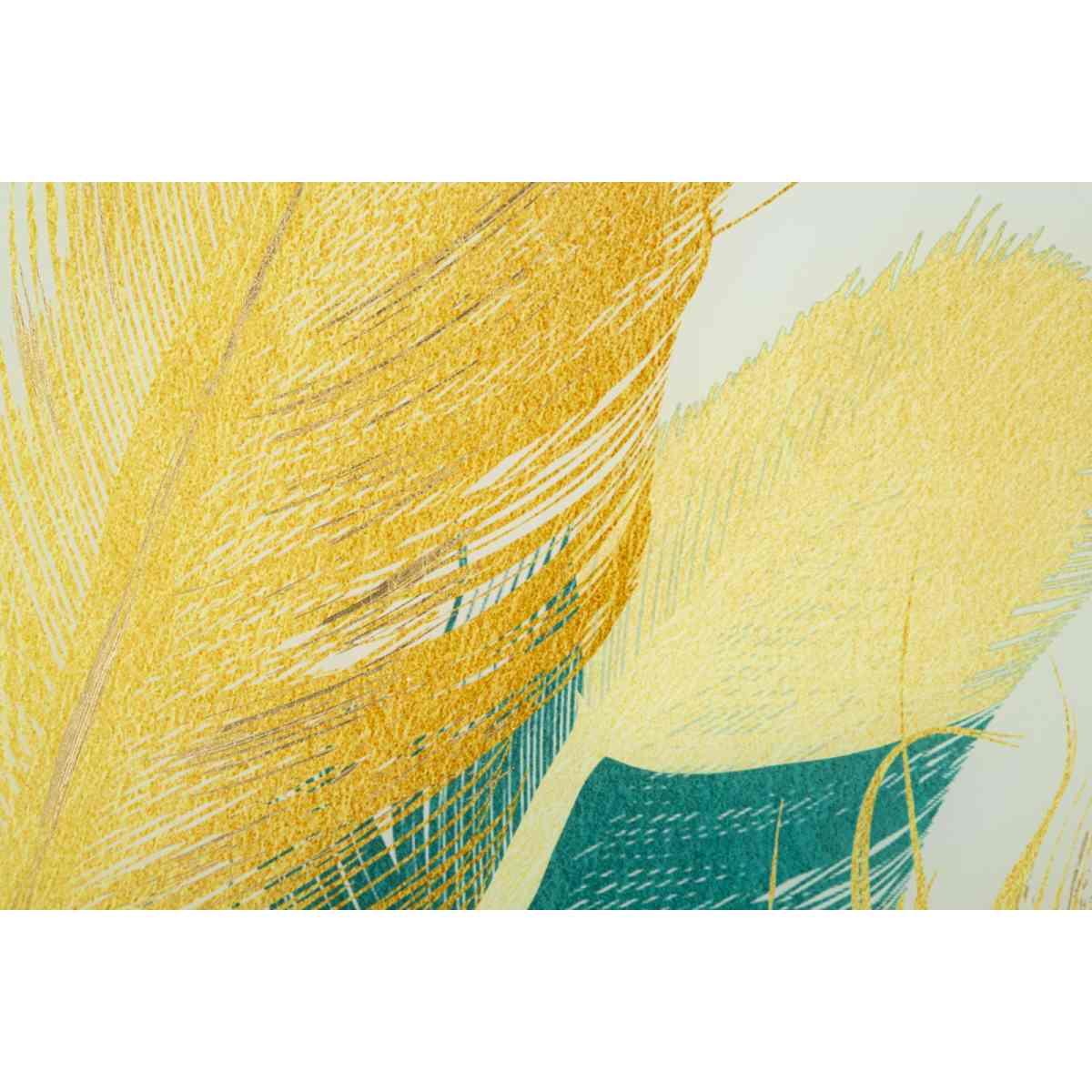 Pannello Vetro Con Cornice Feathers cm.120x3,5x80 |Mauro Ferretti