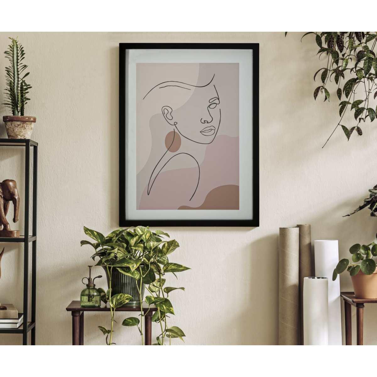 Quadro Stampa Con Cornice Face Mod.C cm.35x2x47 |Mauro Ferretti