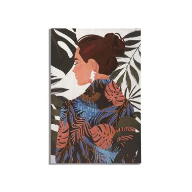 Quadro Stampa Quadro Dipinto Lady Jungle Mod.B 80x2,8x120 |Mauro Ferretti