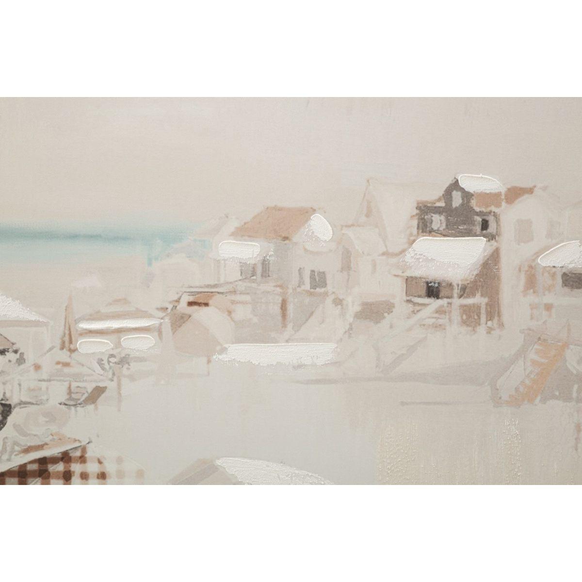 Quadro Stampa Dipinta Beach Mod.B cm.80x3x120 |Mauro Ferretti