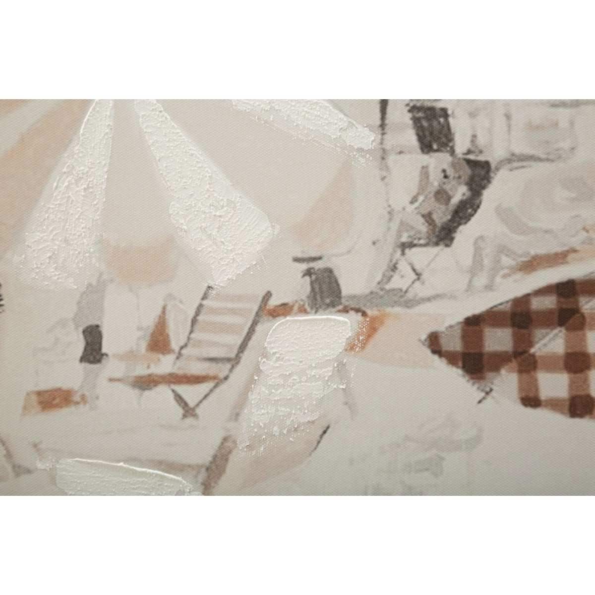 Quadro Stampa Dipinta Beach Mod.B cm.80x3x120 |Mauro Ferretti