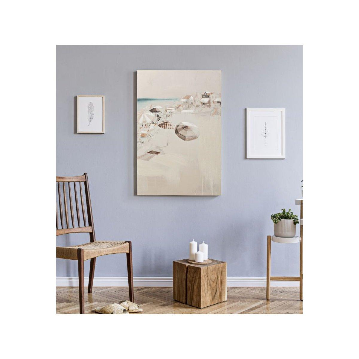 Quadro Stampa Dipinta Beach Mod.B cm.80x3x120 |Mauro Ferretti