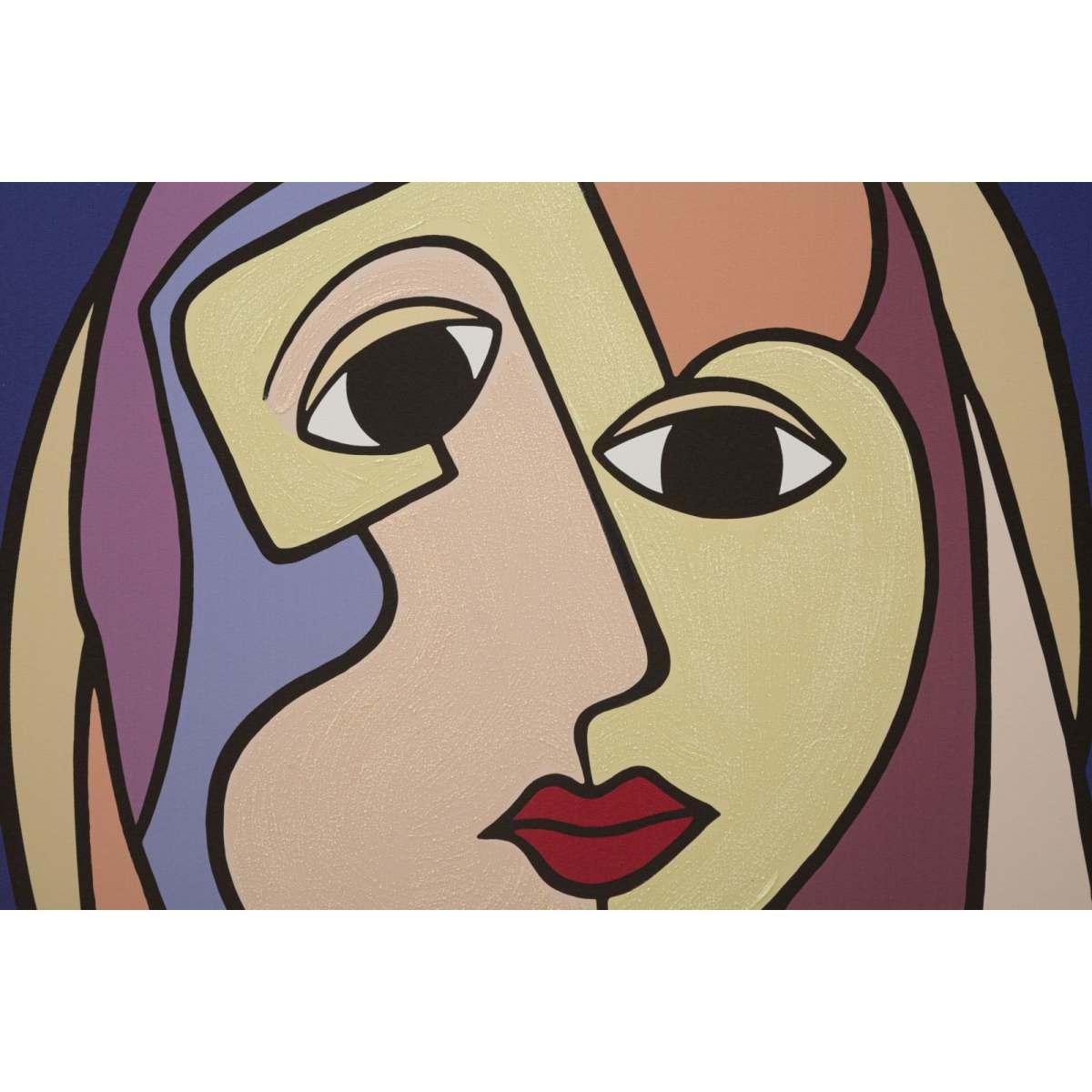 Quadro Stampa Dipinta Double Faces Large Mod.A cm.80x3x120 |Mauro Ferretti