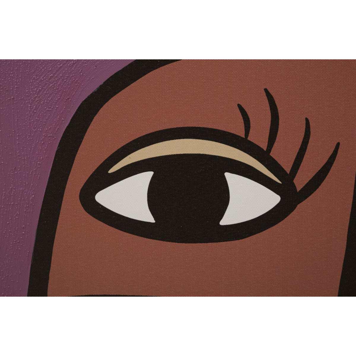 Quadro Stampa Dipinta Faces New Mod.A cm.60x3x90 |Mauro Ferretti