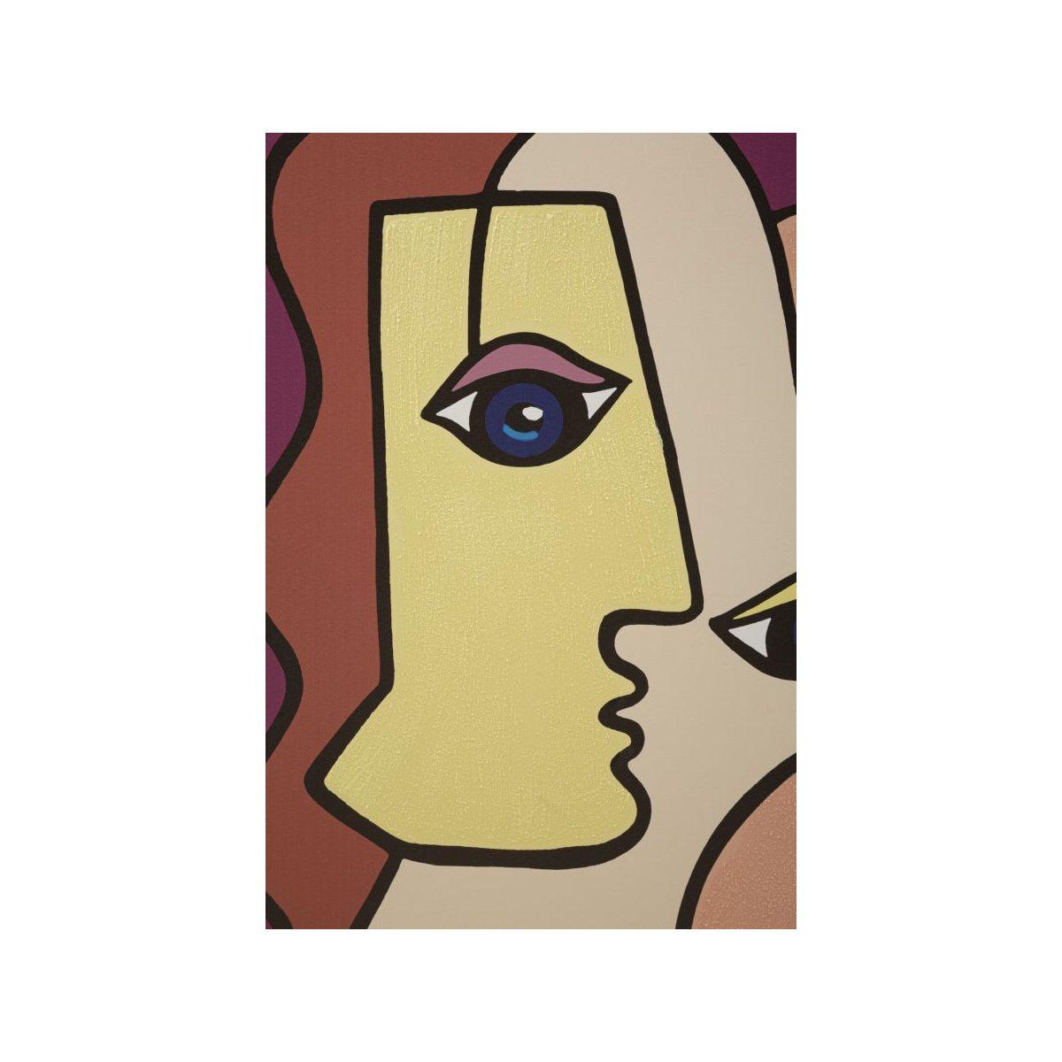 Quadro Stampa Dipinta Faces New Mod.B cm.60x3x90 |Mauro Ferretti