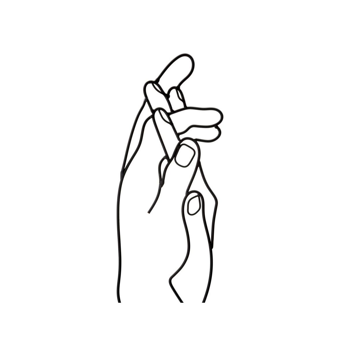 Quadro Pannello In Ferro Simply Hands cm.40x1x55 |Mauro Ferretti