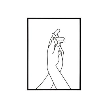 Quadro Pannello In Ferro Simply Hands cm.40x1x55 |Mauro Ferretti