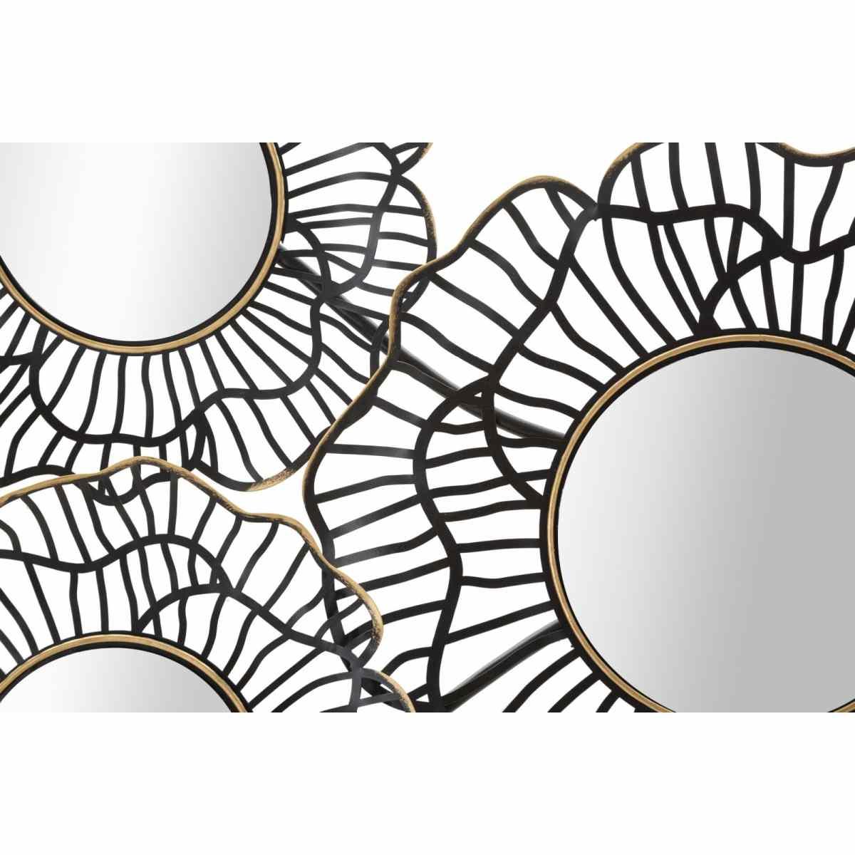 Quadro Pannello In Ferro Osaka Con Specchi cm.121x5x56 |Mauro Ferretti