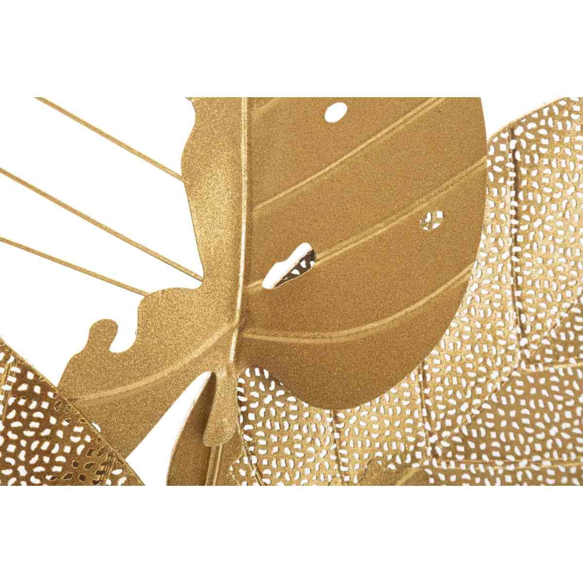 Quadro Pannello In Ferro Autumn Leaf Gold cm.53x4x84,5 |Mauro Ferretti