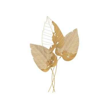 Quadro Pannello In Ferro Autumn Leaf Gold cm.53x4x84,5 |Mauro Ferretti