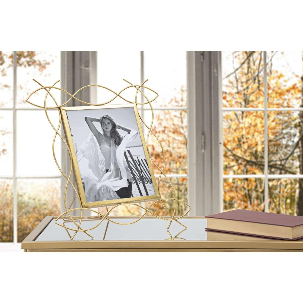 Cornice Iron Glam x cm.35,5x15x37 Misura Interna 20x25 |Mauro Ferretti