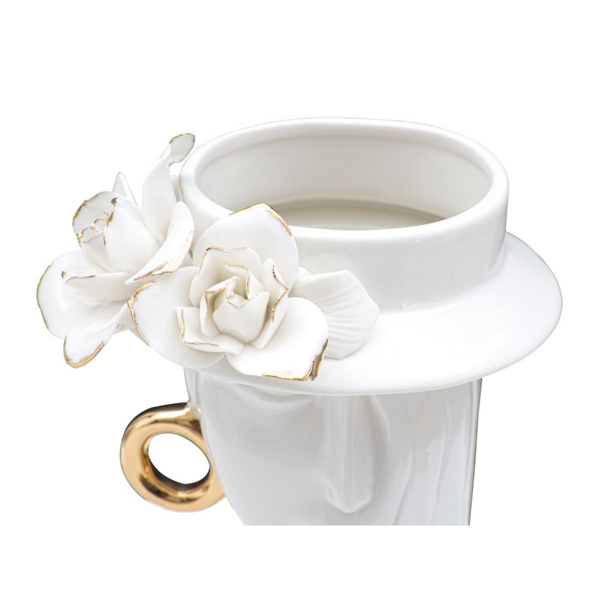 Vaso Woman Elegant Porcellana cm.15x13,3x23,5 |Mauro Ferretti