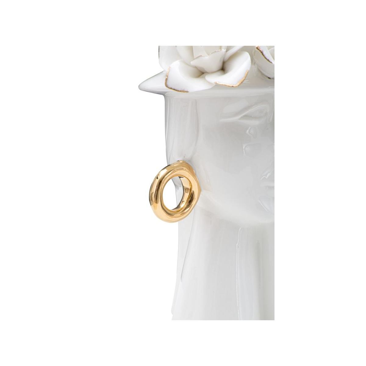 Vaso Woman Elegant Porcellana cm.15x13,3x23,5 |Mauro Ferretti