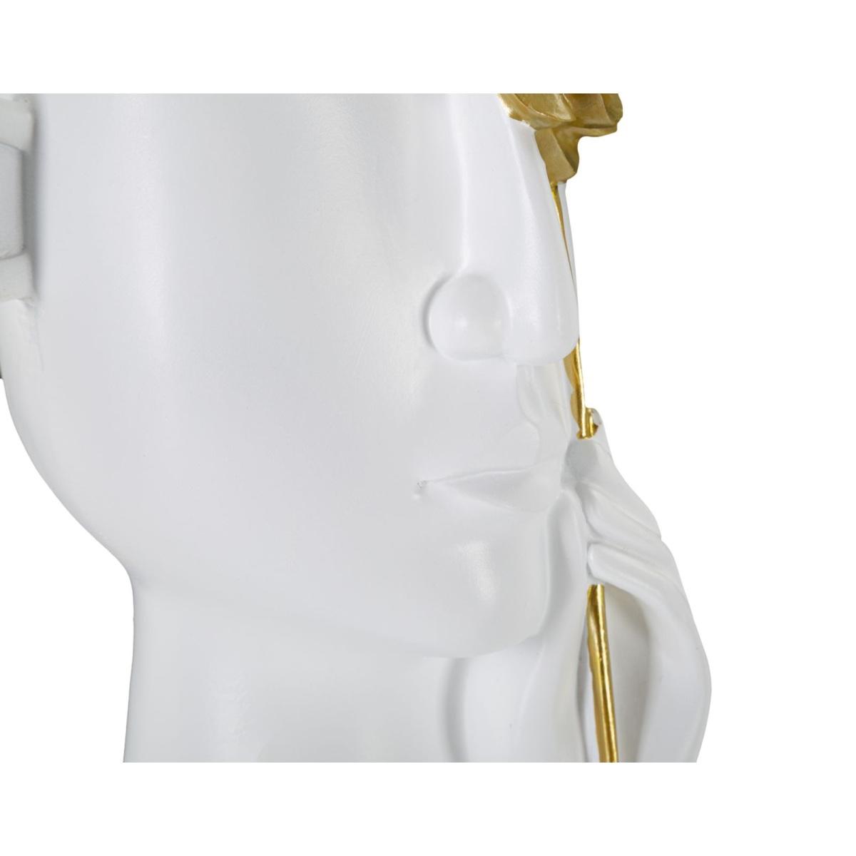 Vaso Face Con Fiore cm.14x13x27 |Mauro Ferretti