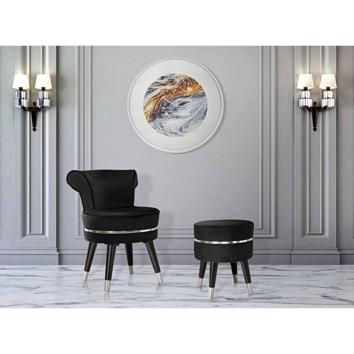 Orologio Muro Mirror Grey cm.Ø60x5 |Mauro Ferretti