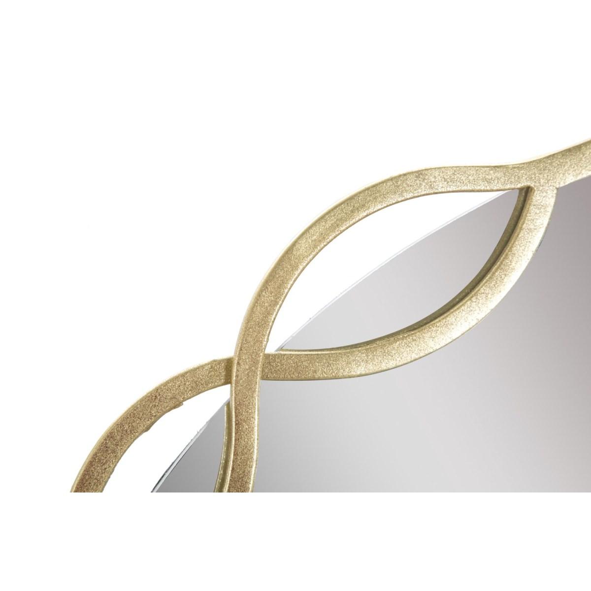 Specchio Eleonor cm.73,5x2x72 Misura Specchio cm.Ø66 |Mauro Ferretti