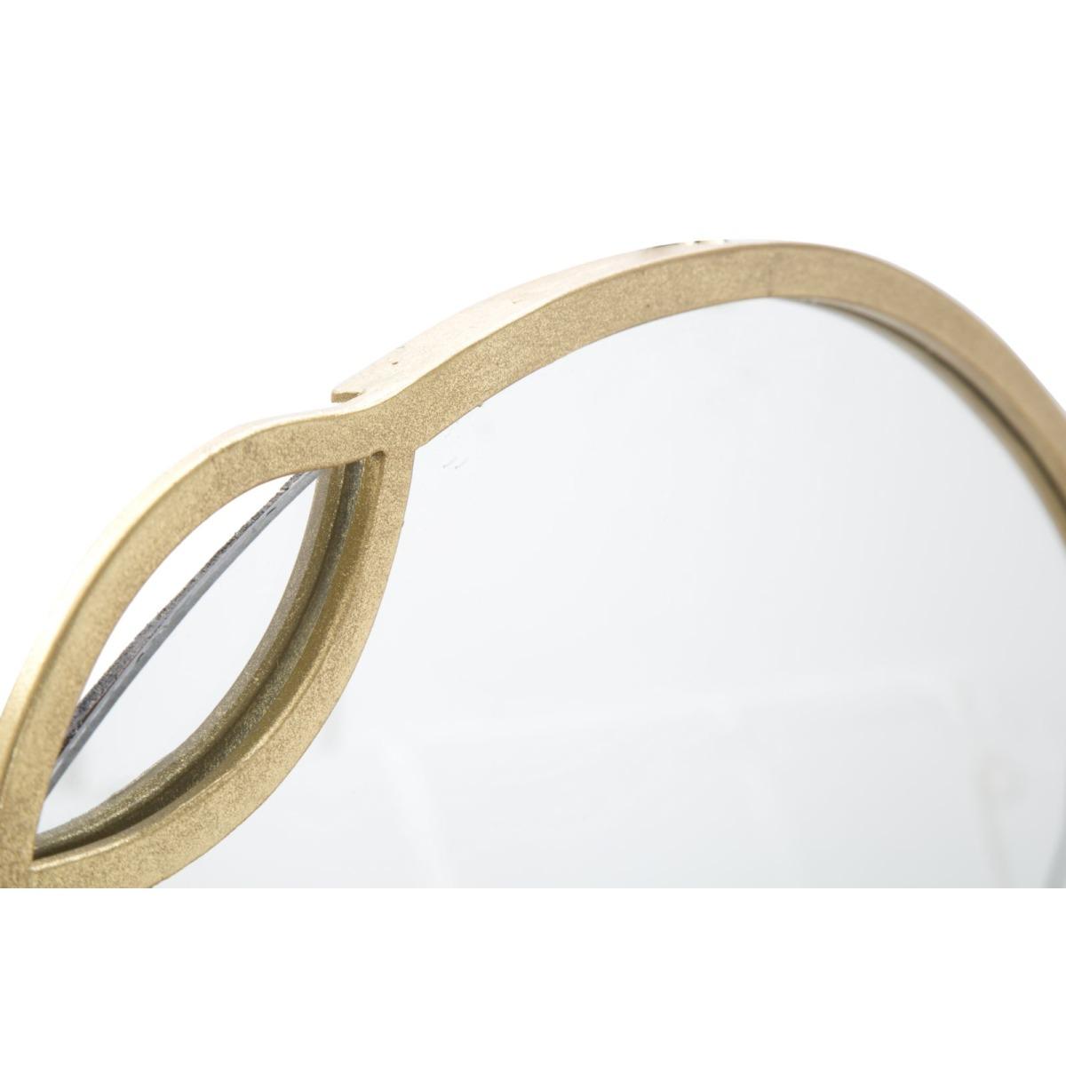 Specchio Eleonor cm.73,5x2x72 Misura Specchio cm.Ø66 |Mauro Ferretti