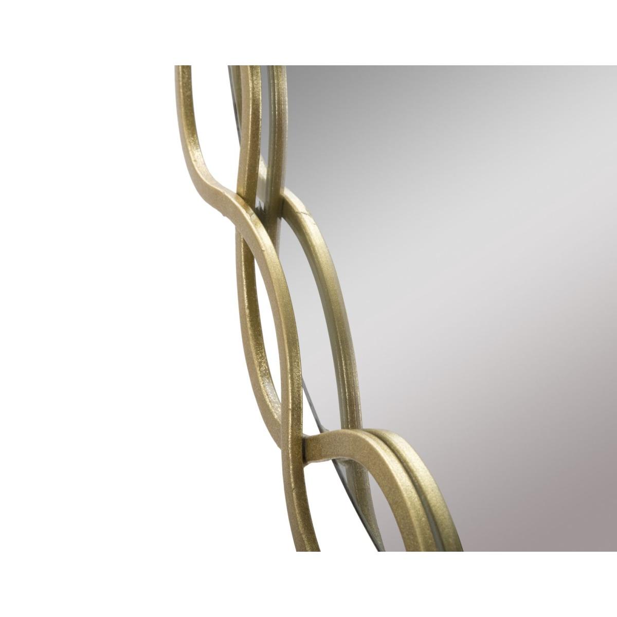 Specchio Eleonor cm.73,5x2x72 Misura Specchio cm.Ø66 |Mauro Ferretti