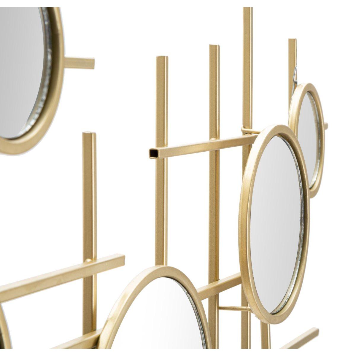 Specchio Gloxy cm.117x4,5x61 Misura Specchio cm.Ø18-13-8 |Mauro Ferretti