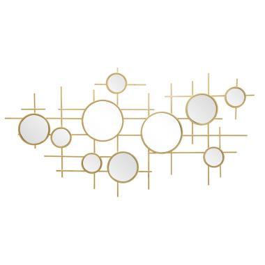 Specchio Gloxy cm.117x4,5x61 Misura Specchio cm.Ø18-13-8 |Mauro Ferretti