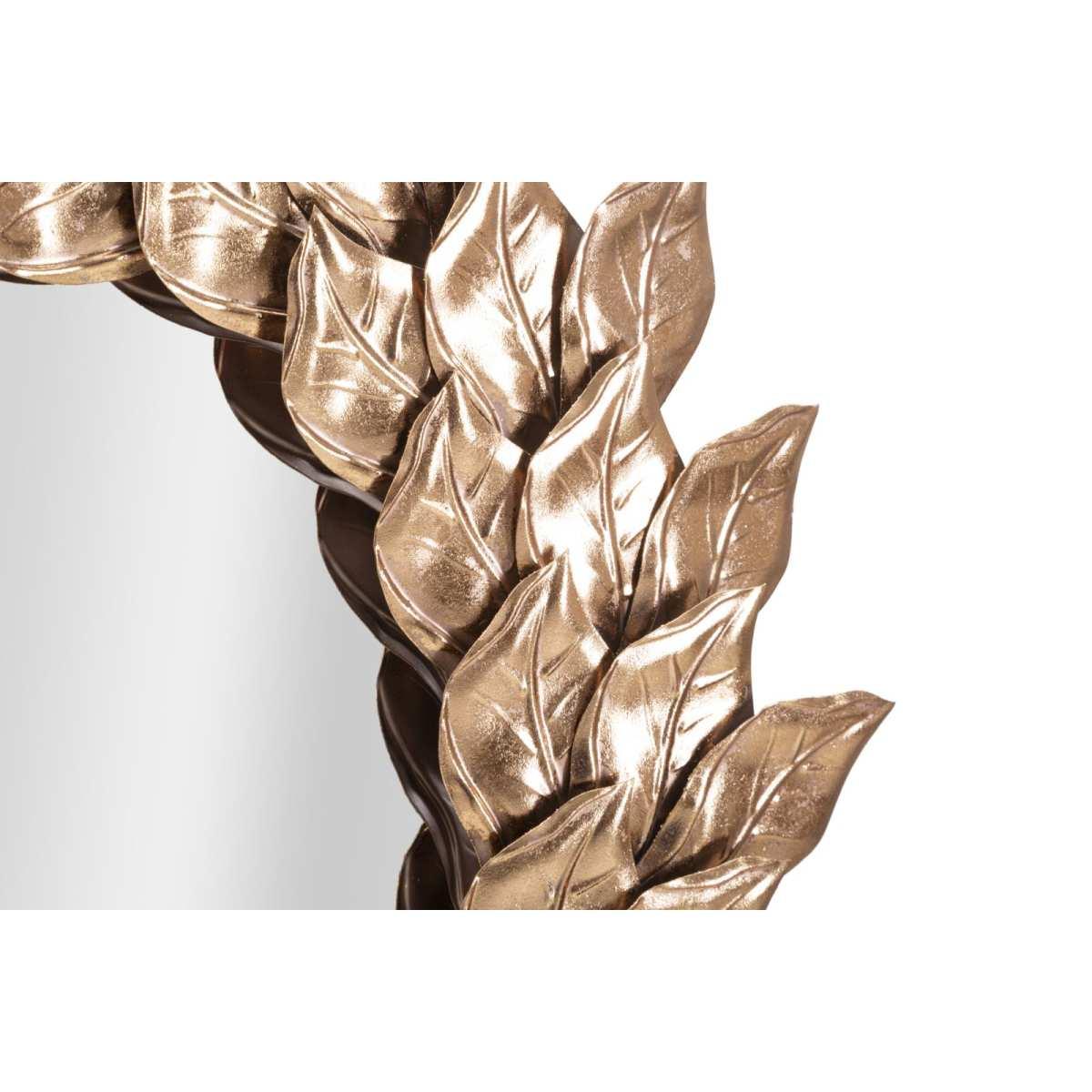 Specchio Da Muro Glam Petal Rame cm.Ø73x5 |Mauro Ferretti